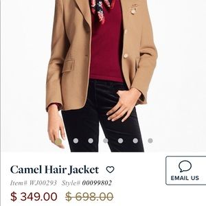 Brooks brothers camel hair blazer